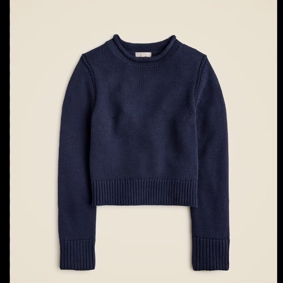 J Crew Heritage Cotton Rollneck sweater- NWT (size M) - Picture 2 of 6